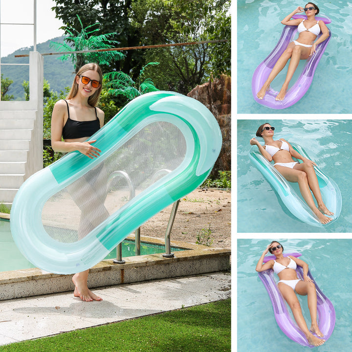 Women Inflatable Lounge Couch with Breathable Mesh Surface Bowlift