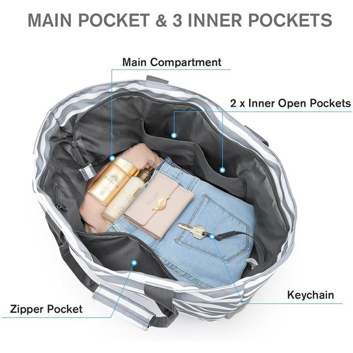 Spacious beach bag with multiple compartments Bowlift