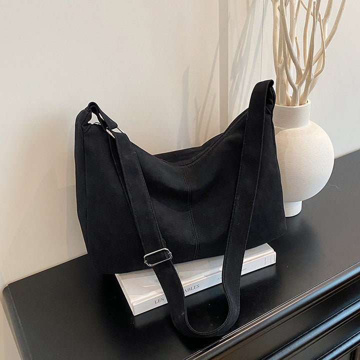 WoSoft Suede Hobo Handbag Bowlift