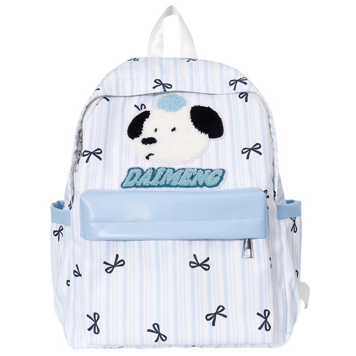 Cute Character Embroidered Backpack Bowlift