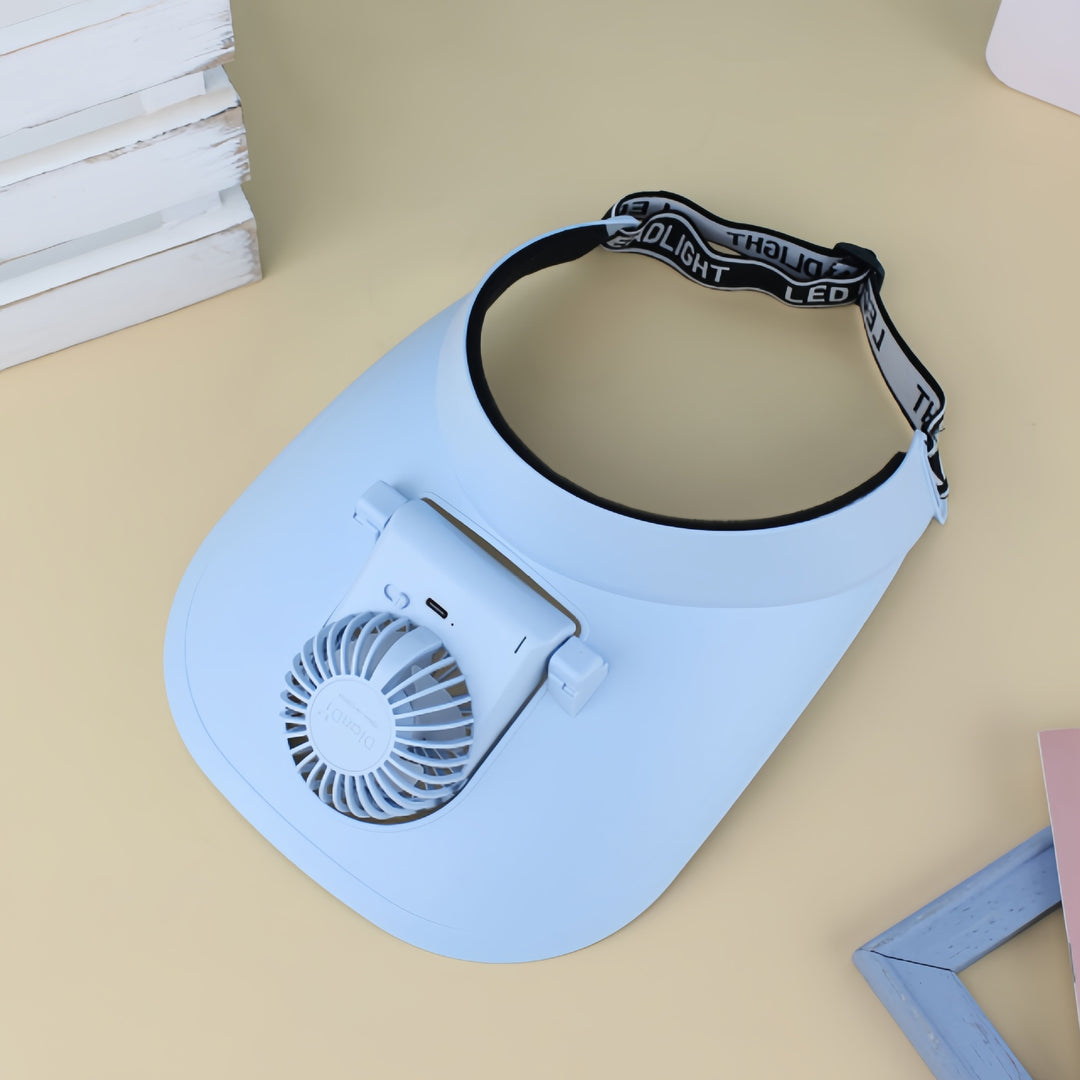 Women portable neck fan with flexible curved support Bowlift