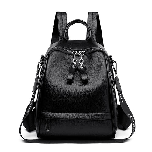 Premium Leather Convertible Backpack