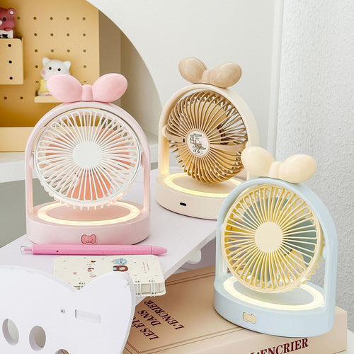 Ladies Portable Mini Fan with Cute Design Bowlift