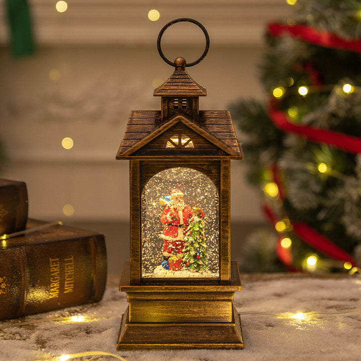 Illuminated Winter Scene Lantern