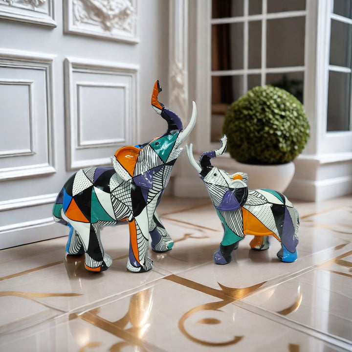 Artistic elephant figure with colorful design Bowlift