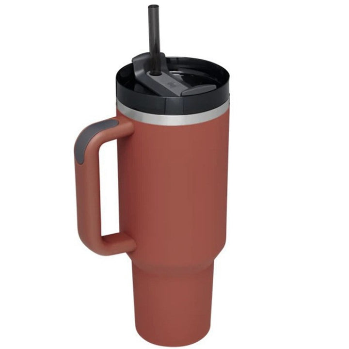 Ladies Insulated Mug with Handle and Practical Straw Bowlift