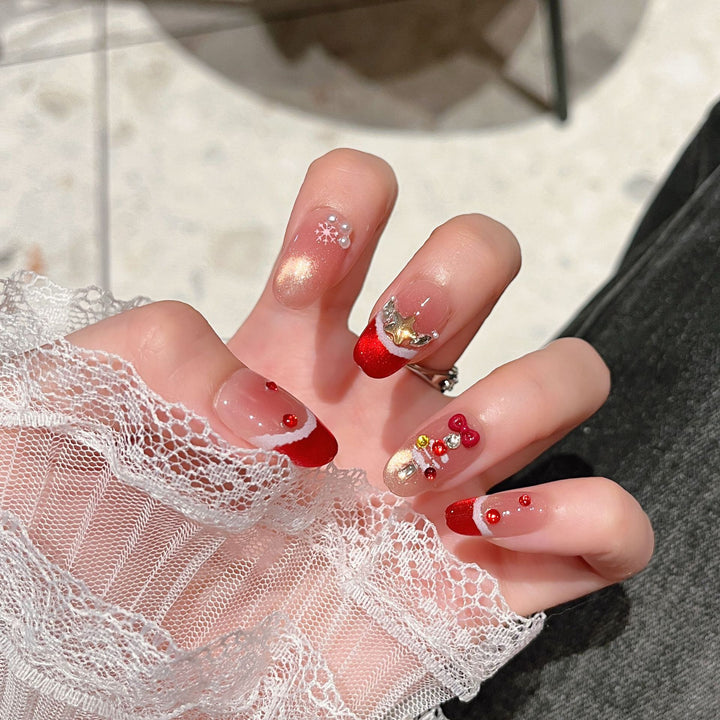 Themed Decorative Press-On Nail Art Bowlift