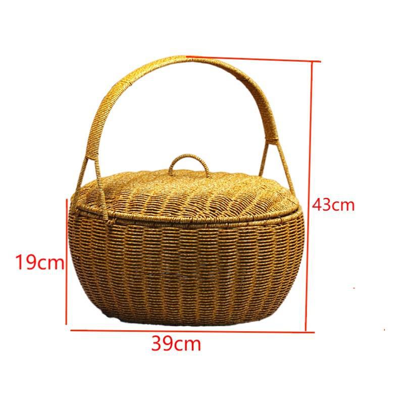 Handmade Woven Storage Basket Bowlift