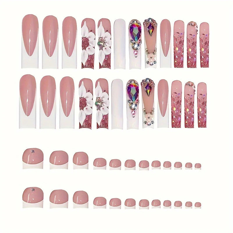 Decorative 3D Nail Art Enhancements Set Bowlift