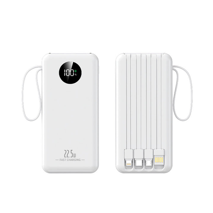 Portable power bank with integrated fast charging function and digital charging display Bowlift