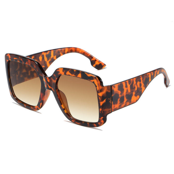 Women modern square sunglasses with mirror lenses Bowlift