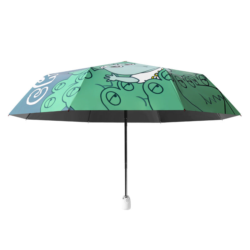Ladies funny folding umbrella with animal motifs Bowlift