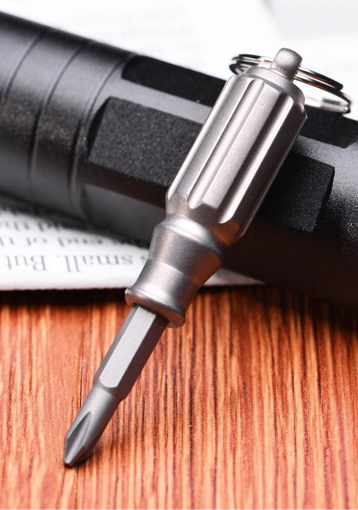 BowLift | Mini Titanium EDC Screwdriver - Portable Palm Tool