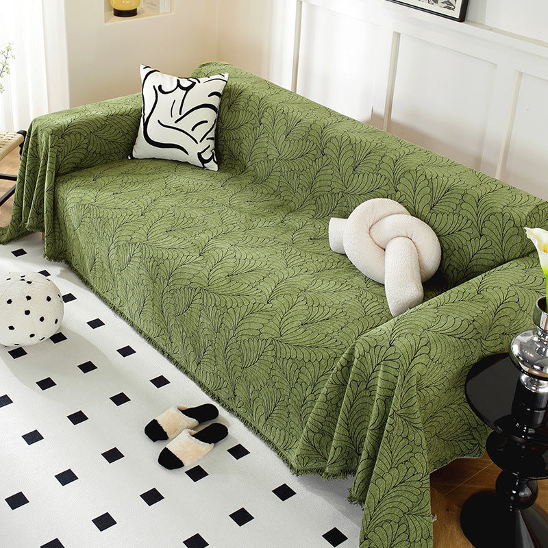 Cozy Decorative Fringe Sofa Throw Blanket