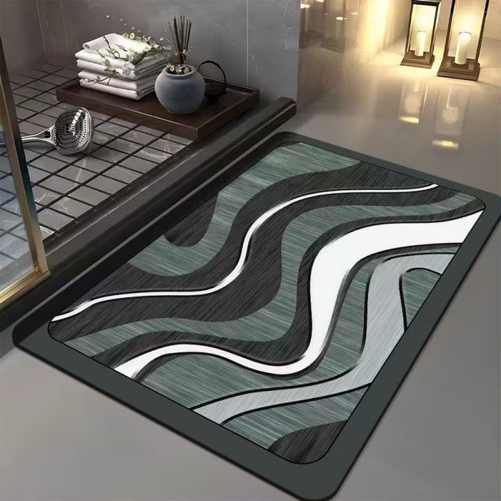Abstract Geometric Design Bath Mat