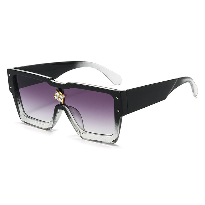 Bold Geometric Shield Sunglasses