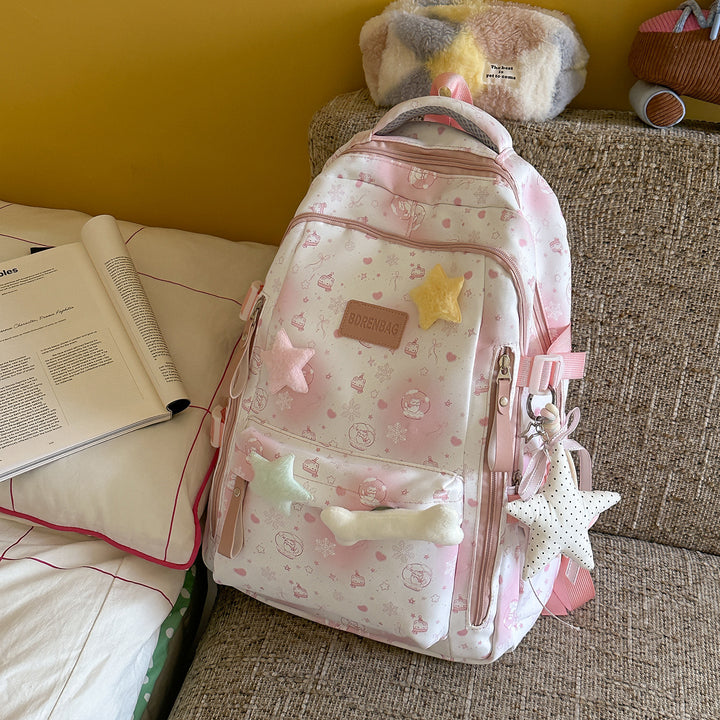 Artistic Patterned Backpack Bowlift