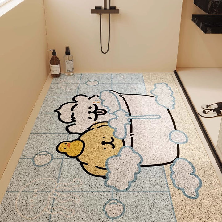 Playful Animal Themed Memory Foam Mat Bowlift