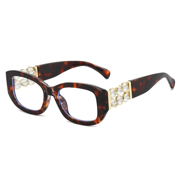 Decorative Square Frame Glasses Bowlift