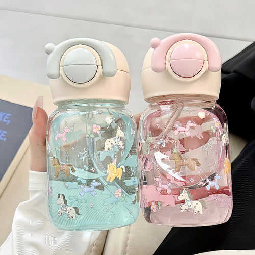 Women's funny drinking bottle with cute animal motif Bowlift