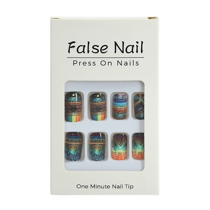 Creative Art Nails in Ethno Design Bowlift