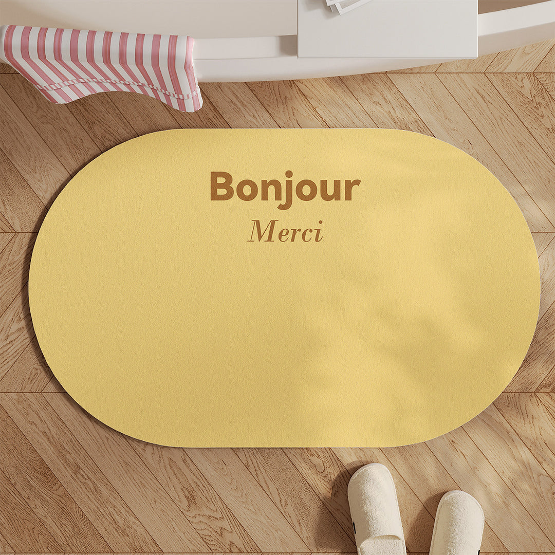 Inspirational Quote Bath Mat