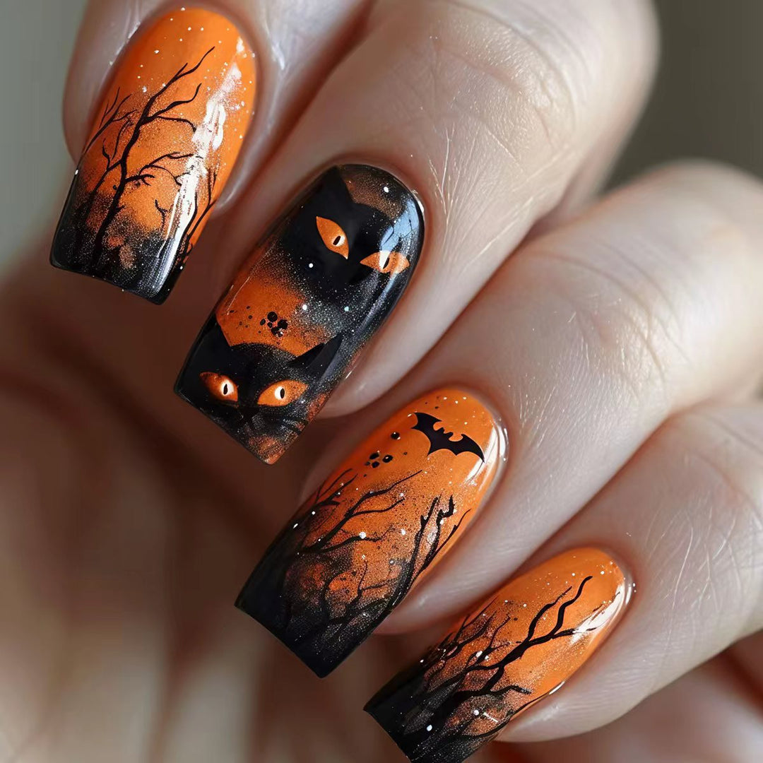 Halloween-Themed Artistic Nail Wraps Bowlift