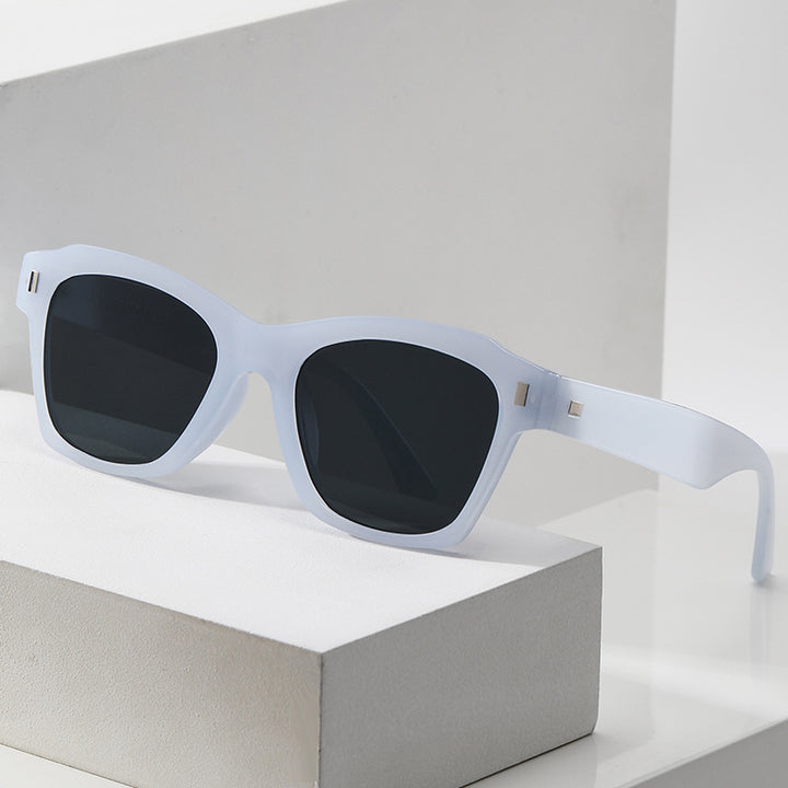 Women's fashionable sunglasses with transparent frame and high-quality UV protection Bowlift