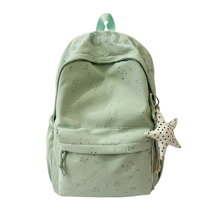 Stylish Textured Star Print Backpack Bowlift