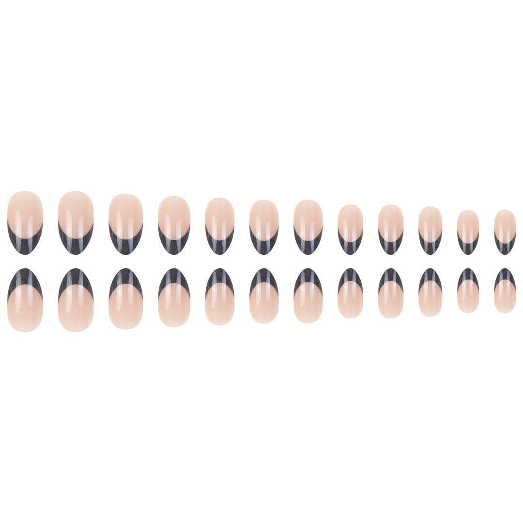 Elegant Stiletto French Tip Press-On Nails Bowlift