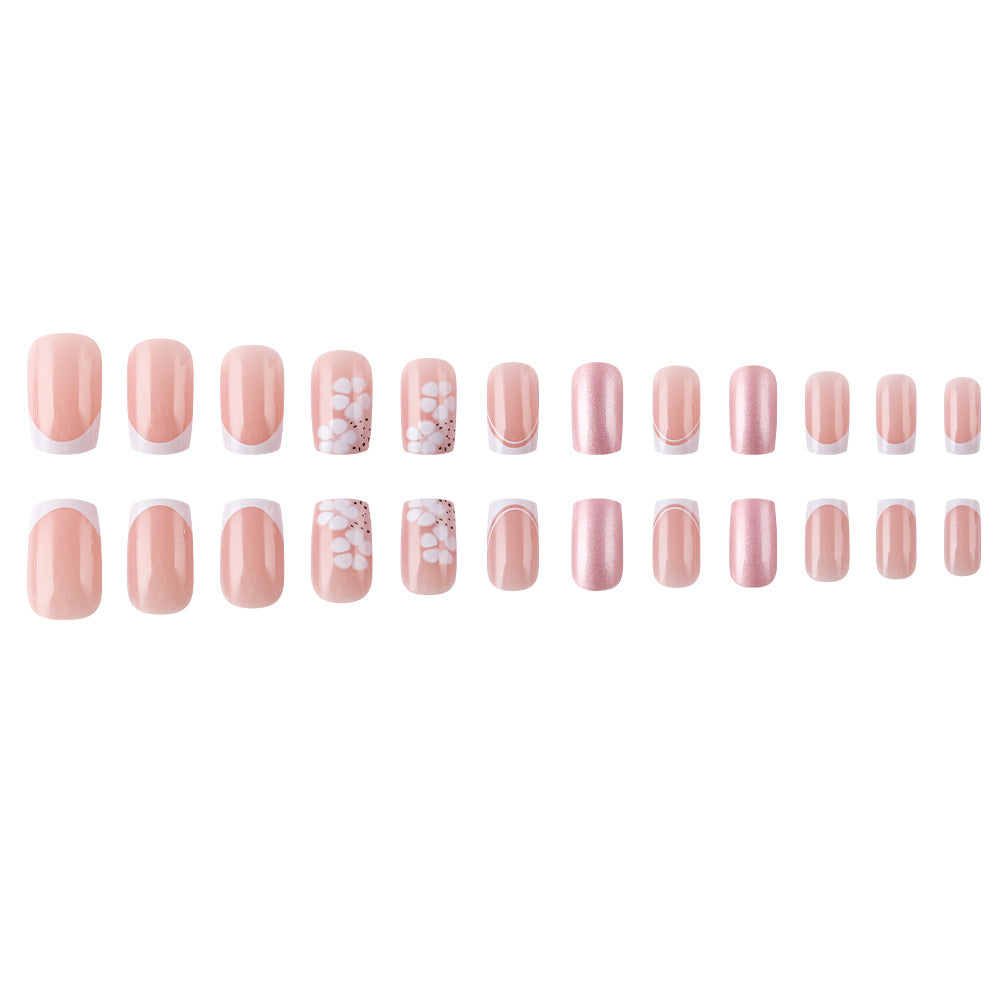 Artistic Press-On Nail Design Bowlift