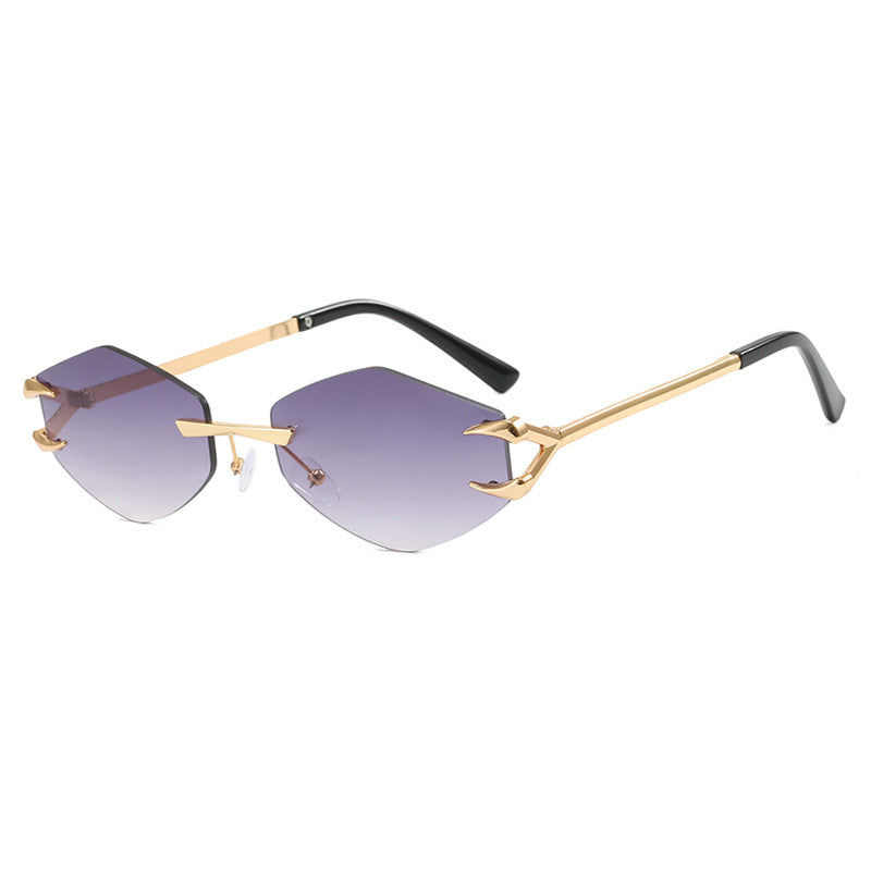 Women's extravagant hexagonal sunglasses with innovative frame and UV protection Bowlift