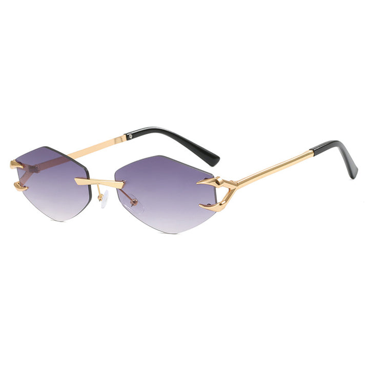 Women's extravagant hexagonal sunglasses with innovative frame and UV protection Bowlift