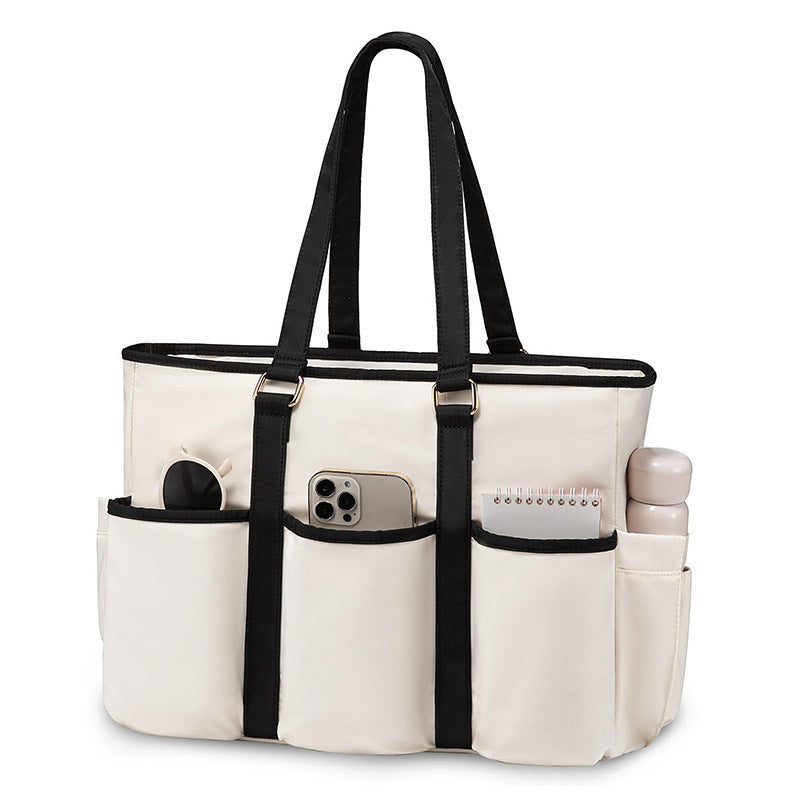Spacious everyday tote bag with practical outer pockets Bowlift