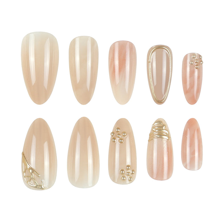 Elegant Stiletto Press-On Nail Art Set Bowlift
