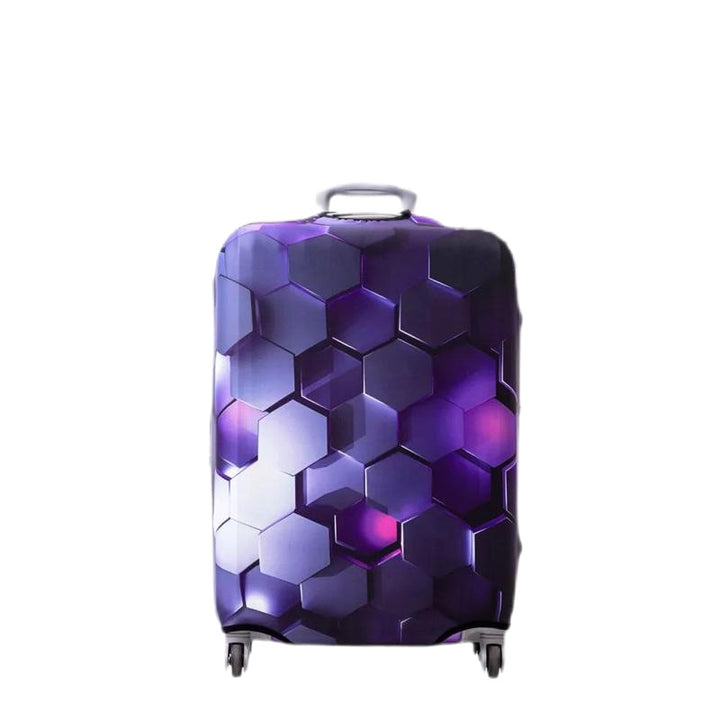 Unisex hard-shell cabin trolley with vintage travel illustration, 360° swivel wheels and telescopic handle Bowlift