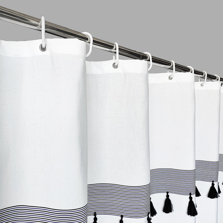 Ethnic Patterned Shower Curtain Bowlift