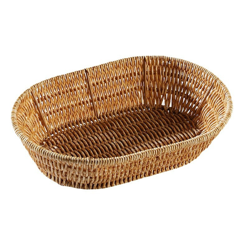 Unisex Rectangular Braided Basket with Ergonomic Design Bowlift
