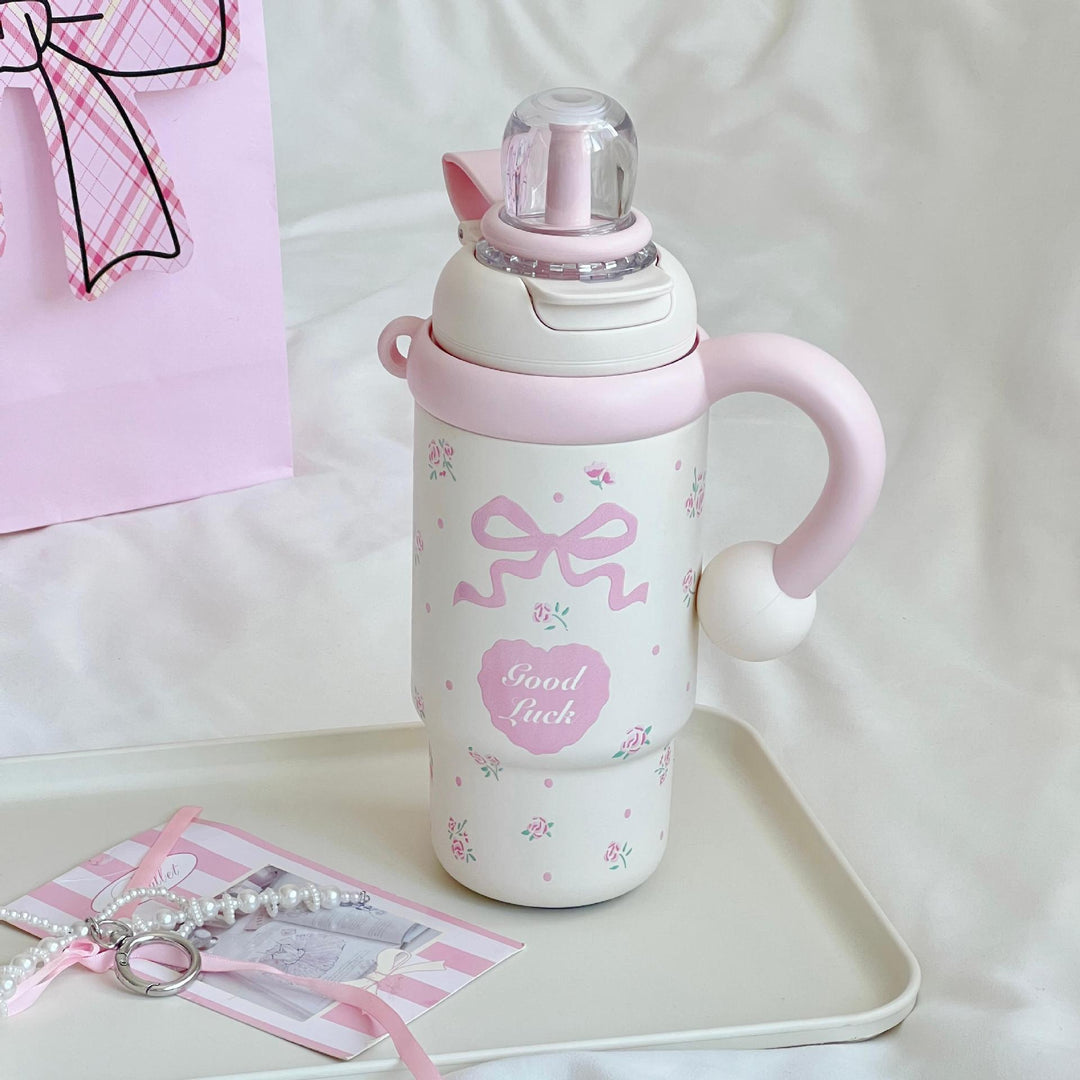 Women Insulated Drinking Bottle with Creative Components Bowlift