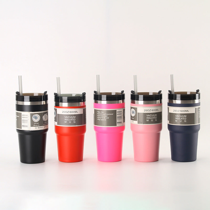 Women Insulated Drinking Cups with Reusable Straw Bowlift