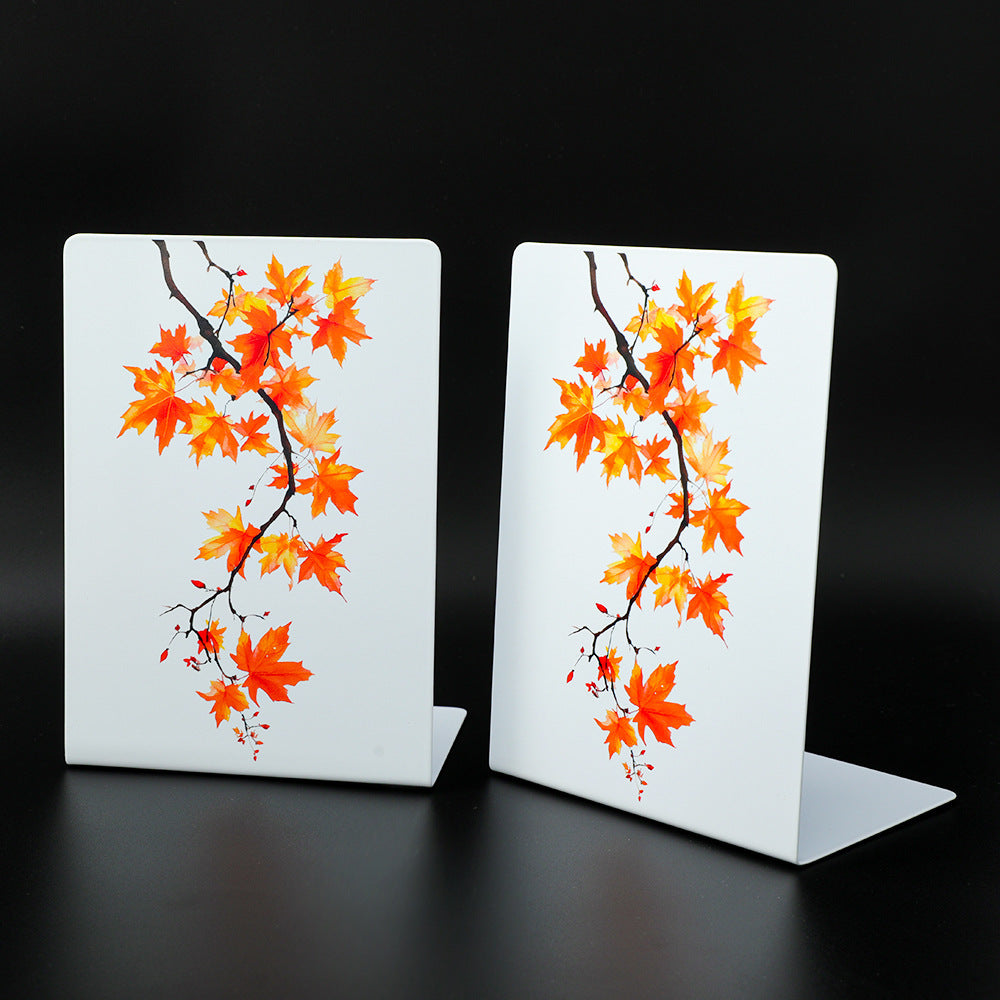 Decorative Maple Leaf Bookends