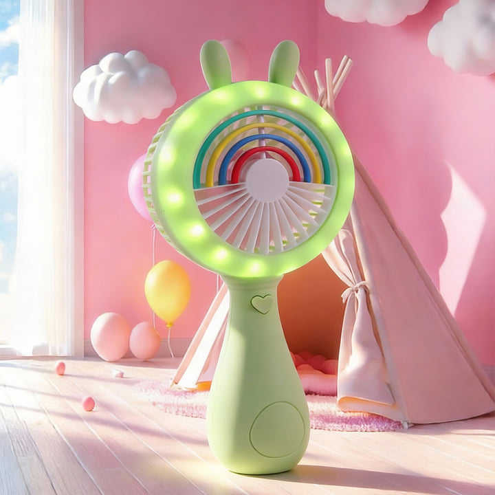 Unisex Portable Mini Fan in Cute Bunny Design Bowlift