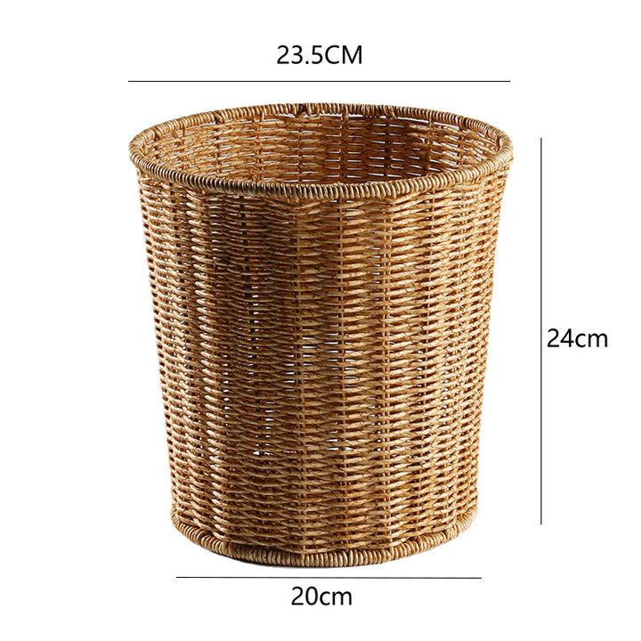 Unisex Round Laundry Storage with Sturdy Woven Bowlift