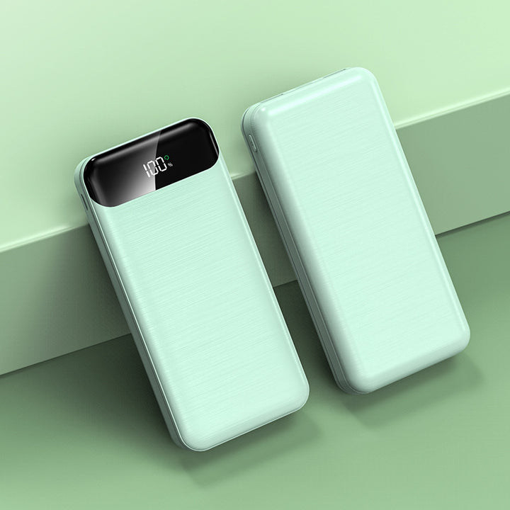 Portable power bank with intelligent LED display and fast charging Bowlift