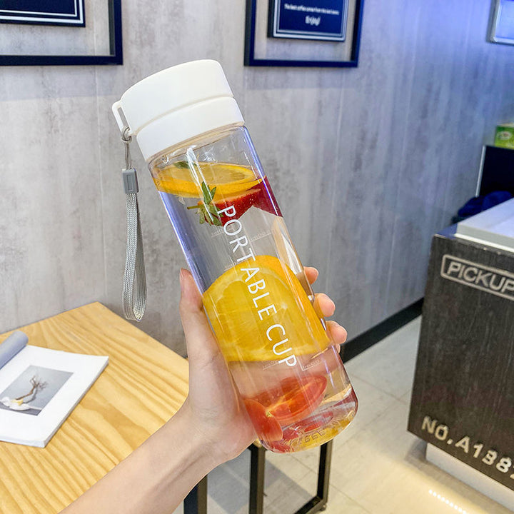 Women's water bottle with innovative lid Bowlift