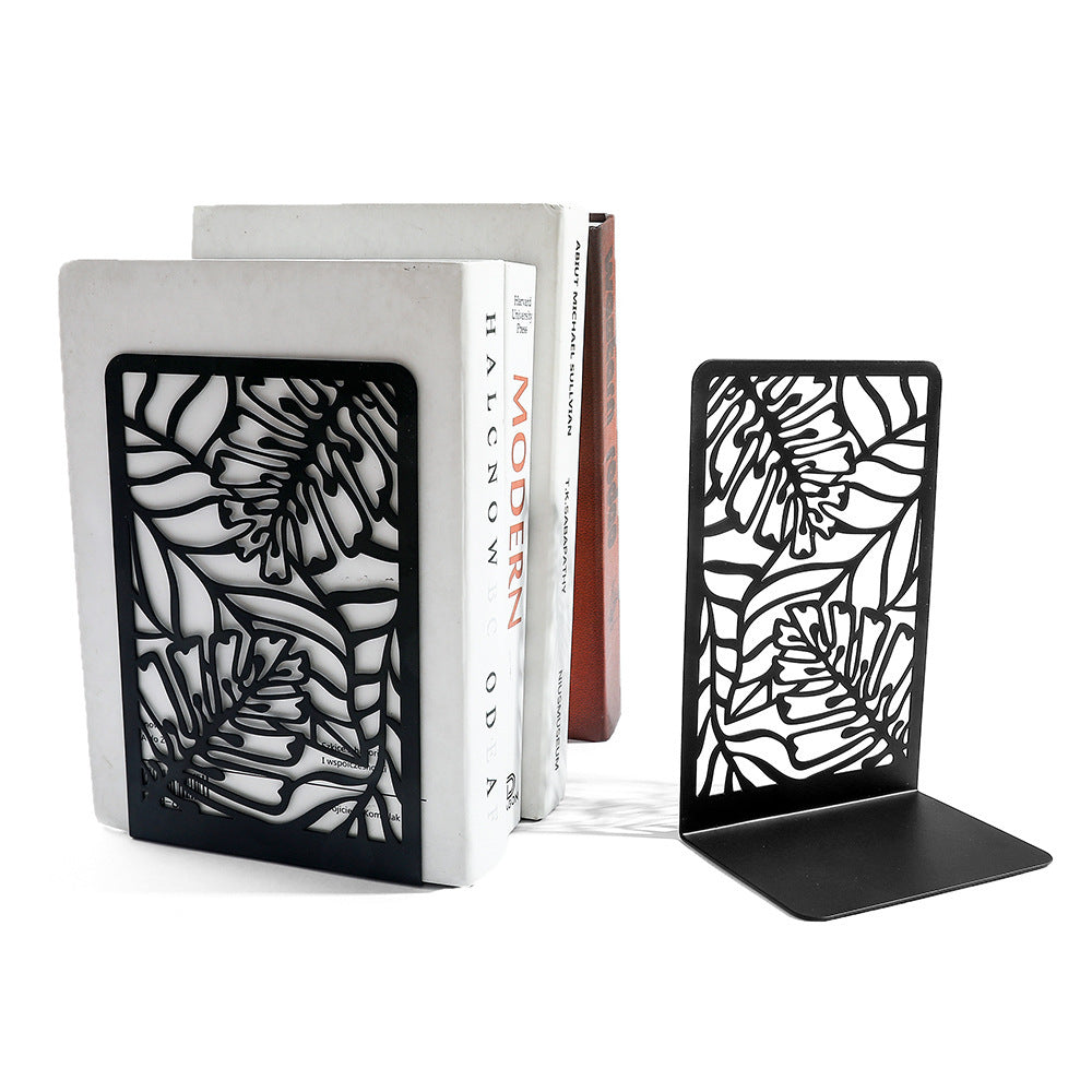 Decorative Leaf Design Bookends