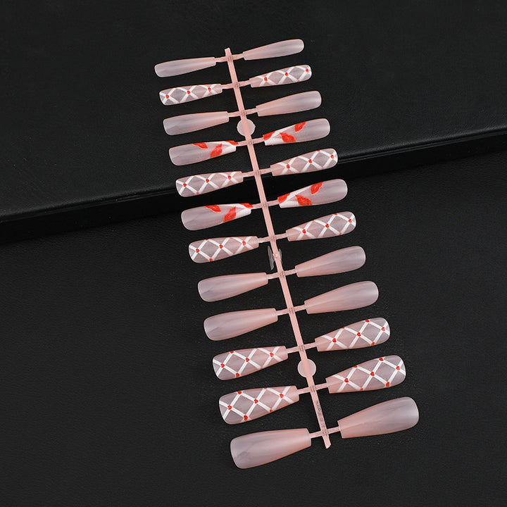 Artificial nails with floral and geometric designs Bowlift
