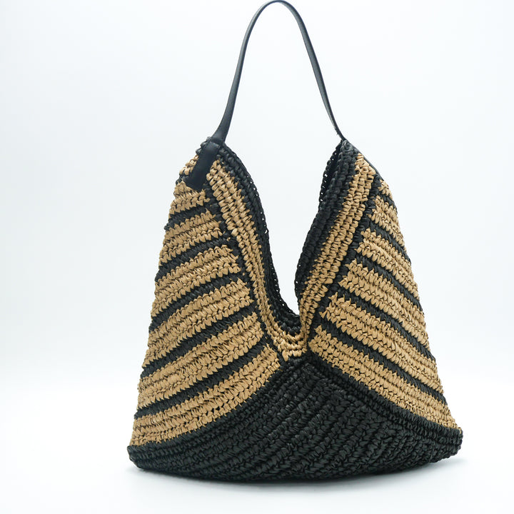 Leisure bag made of braided natural material Bowlift