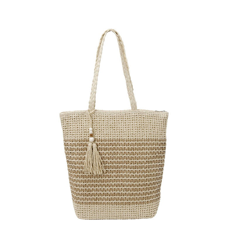 Elegant Woven Beach Bag Bowlift