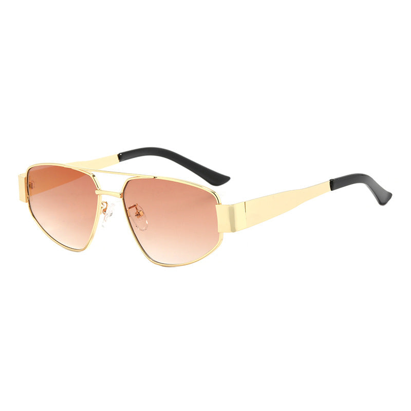 Men's Aviator-Style Metallic Sunglasses Bowlift